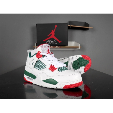 Air Jordan 4 Retro NRG Do The Right Thing AQ3816-163 White/Gorge Green-Varsity Red Sneakers