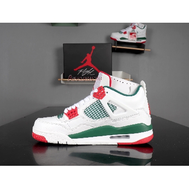 Air Jordan 4 Retro NRG Do The Right Thing AQ3816-163 White/Gorge Green-Varsity Red Sneakers