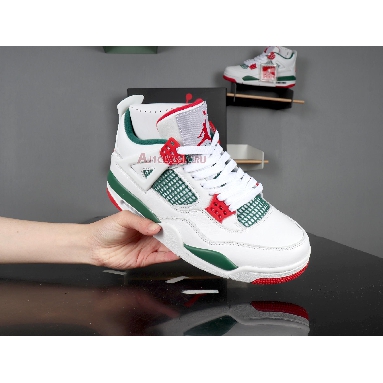 Air Jordan 4 Retro NRG Do The Right Thing AQ3816-163 White/Gorge Green-Varsity Red Sneakers