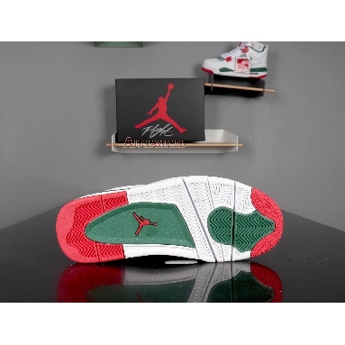 Air Jordan 4 Retro NRG Do The Right Thing AQ3816-163 White/Gorge Green-Varsity Red Sneakers