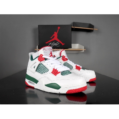 Air Jordan 4 Retro NRG Do The Right Thing AQ3816-163 White/Gorge Green-Varsity Red Sneakers