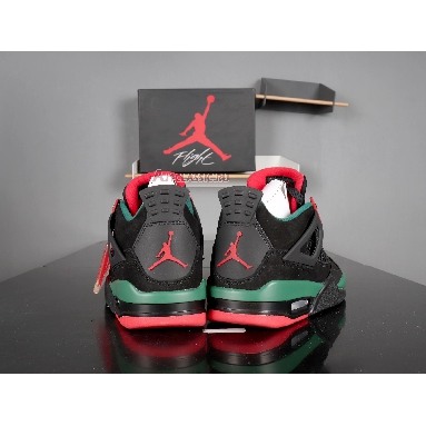 Air Jordan 4 NRG Gucci AQ3816-063 Black/Gorge Green-Varsity Red Mens Womens Shoes