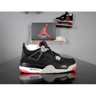 Air Jordan 4 Retro Bred 2012 308497-089 Black/Tech Grey-Black Sneakers