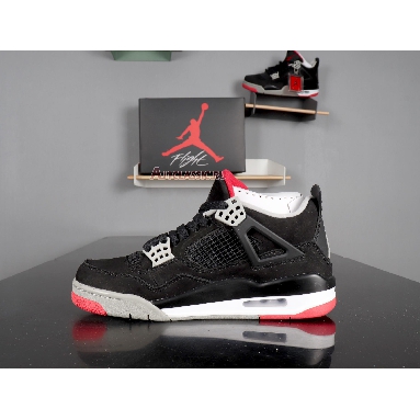 Air Jordan 4 Retro Bred 2012 308497-089 Black/Tech Grey-Black Sneakers