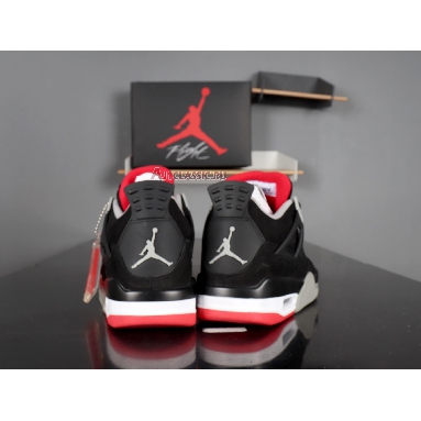 Air Jordan 4 Retro Bred 2012 308497-089 Black/Tech Grey-Black Sneakers