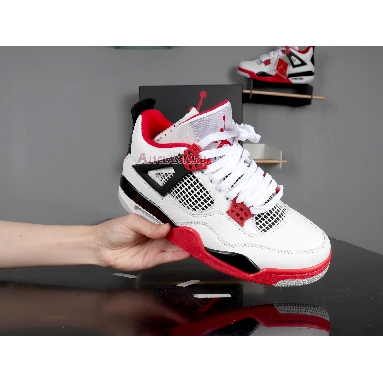 Air Jordan 4 Retro Fire Red 2012 308497-110 White/Varsity Red-Black Sneakers