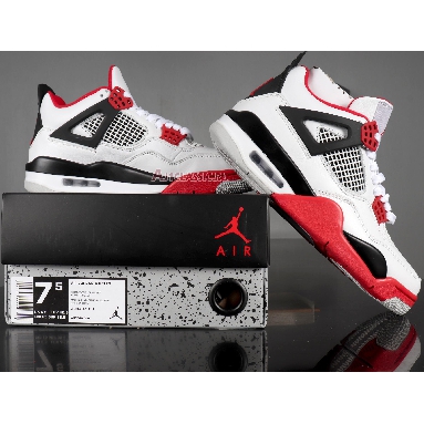 Air Jordan 4 Retro Fire Red 2012 308497-110 White/Varsity Red-Black Sneakers