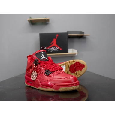 Air Jordan 4 Retro NRG Singles Day AV3914-600 Fire Red/Summit White-Black Mens Womens Shoes