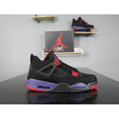 Air Jordan 4 Retro NRG Raptors - Drake Signature AQ3816-056 Black/University Red-Court Purple Sneakers