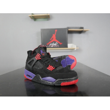 Air Jordan 4 Retro NRG Raptors - Drake Signature AQ3816-056 Black/University Red-Court Purple Sneakers