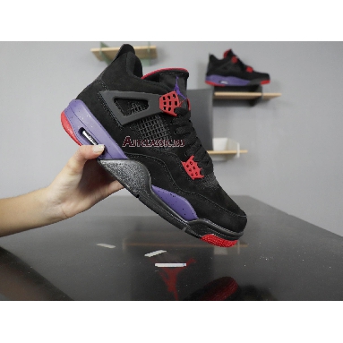 Air Jordan 4 Retro NRG Raptors - Drake Signature AQ3816-056 Black/University Red-Court Purple Sneakers