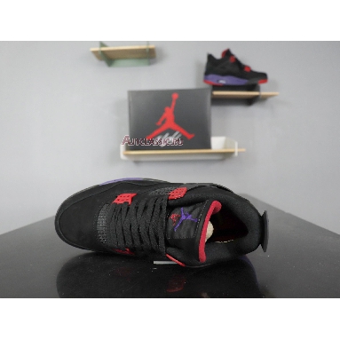 Air Jordan 4 Retro NRG Raptors - Drake Signature AQ3816-056 Black/University Red-Court Purple Sneakers