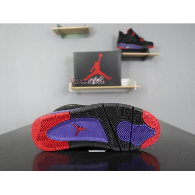 Air Jordan 4 Retro NRG Raptors - Drake Signature AQ3816-056 Black/University Red-Court Purple Sneakers