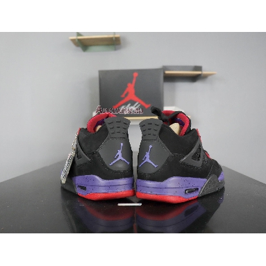 Air Jordan 4 Retro NRG Raptors - Drake Signature AQ3816-056 Black/University Red-Court Purple Mens Womens Shoes