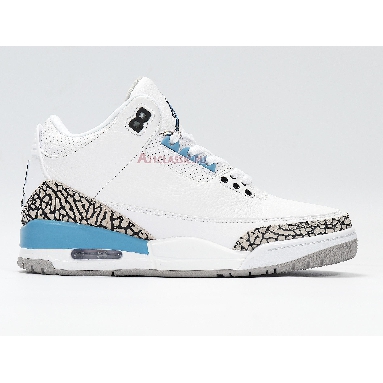 Air Jordan 3 Retro UNC CT8532-104 White/Valor Blue/Tech Grey Sneakers