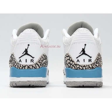 Air Jordan 3 Retro UNC CT8532-104 White/Valor Blue/Tech Grey Sneakers