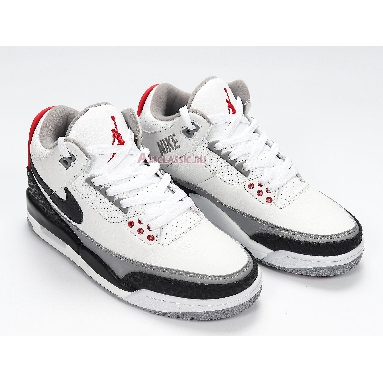 Air Jordan 3 Retro NRG Tinker AQ3835-160 White/Fire Red-Cement Grey-Black Sneakers