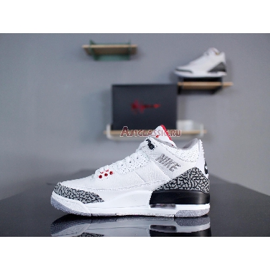 Air Jordan 3 Retro JTH NRG White Cement AV6683-160 White/Fire Red-Black-White Sneakers