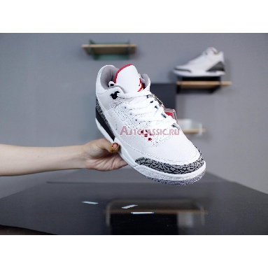 Air Jordan 3 Retro JTH NRG White Cement AV6683-160 White/Fire Red-Black-White Sneakers