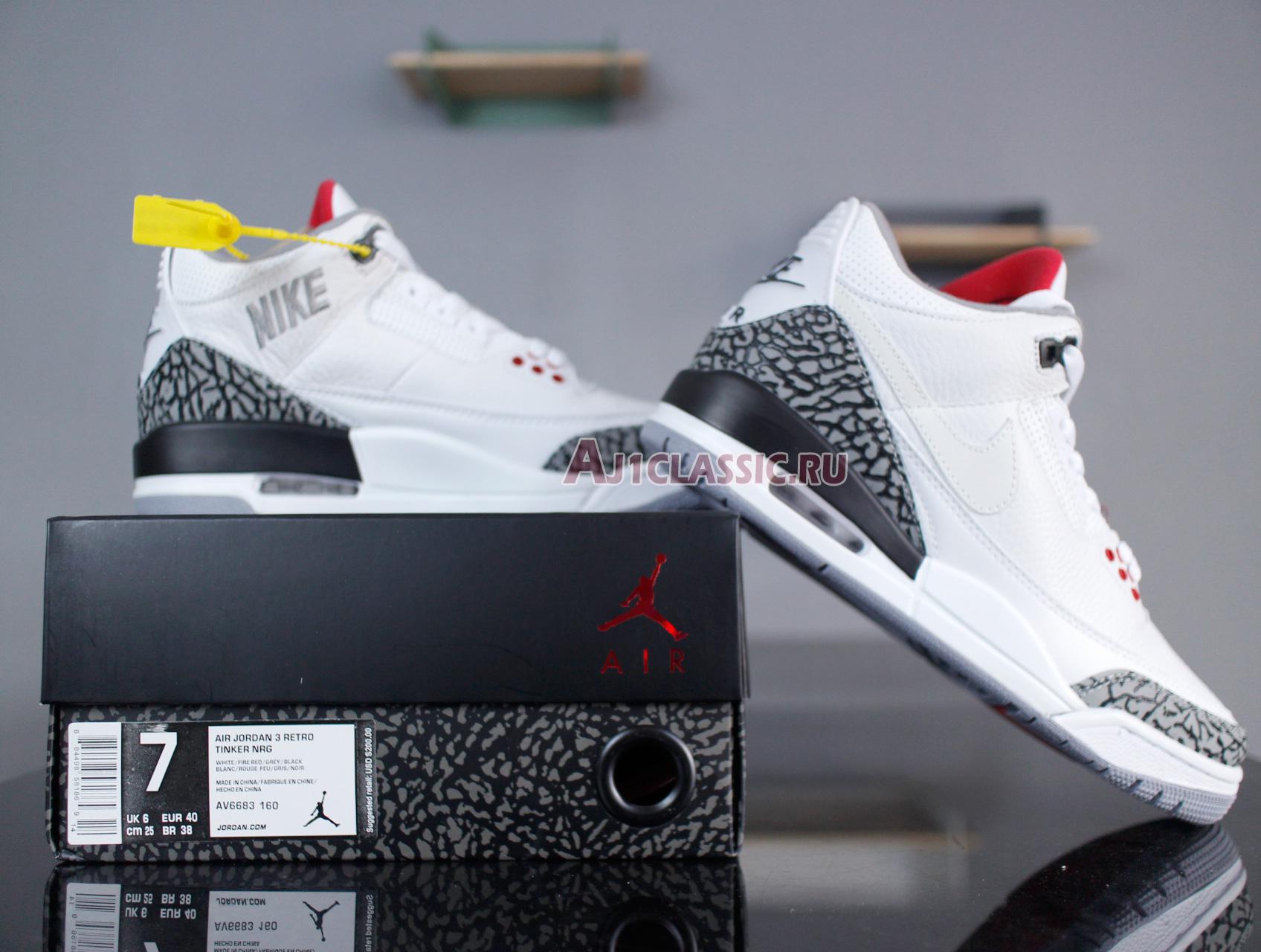 Air Jordan 3 Retro JTH NRG "White Cement" AV6683-160