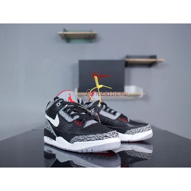 Air Jordan 3 Retro OG Black Cement AV6683-001 Black/Cement Grey-White-Fire Red Mens Womens Shoes