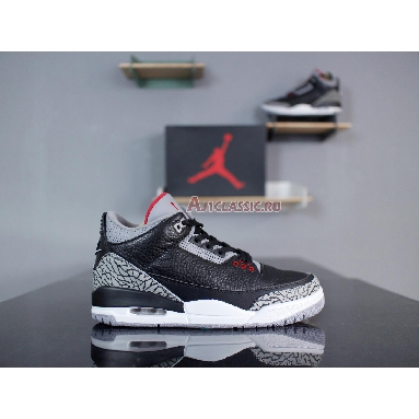 Air Jordan 3 Retro OG Black Cement 2018 854262-001 Black/Cement Grey-White-Fire Red Sneakers