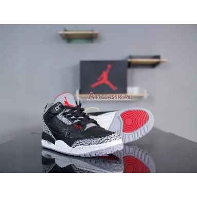 Air Jordan 3 Retro OG Black Cement 2018 854262-001 Black/Cement Grey-White-Fire Red Sneakers