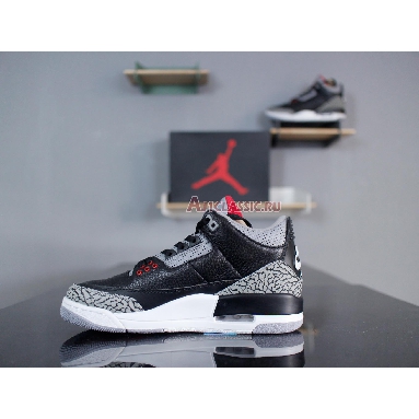 Air Jordan 3 Retro OG Black Cement 2018 854262-001 Black/Cement Grey-White-Fire Red Sneakers