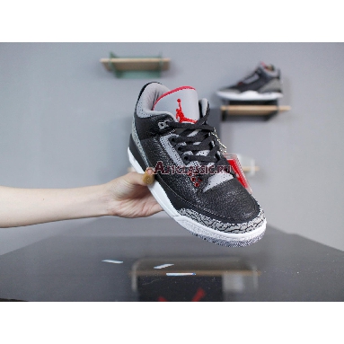 Air Jordan 3 Retro OG Black Cement 2018 854262-001 Black/Cement Grey-White-Fire Red Sneakers