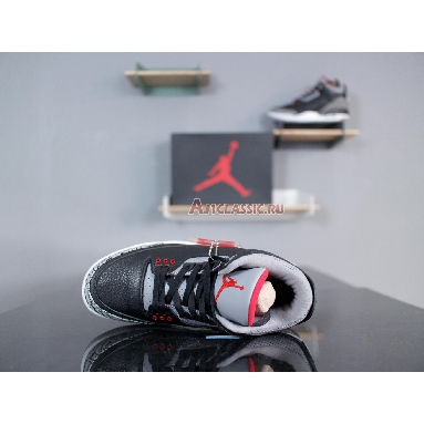 Air Jordan 3 Retro OG Black Cement 2018 854262-001 Black/Cement Grey-White-Fire Red Sneakers