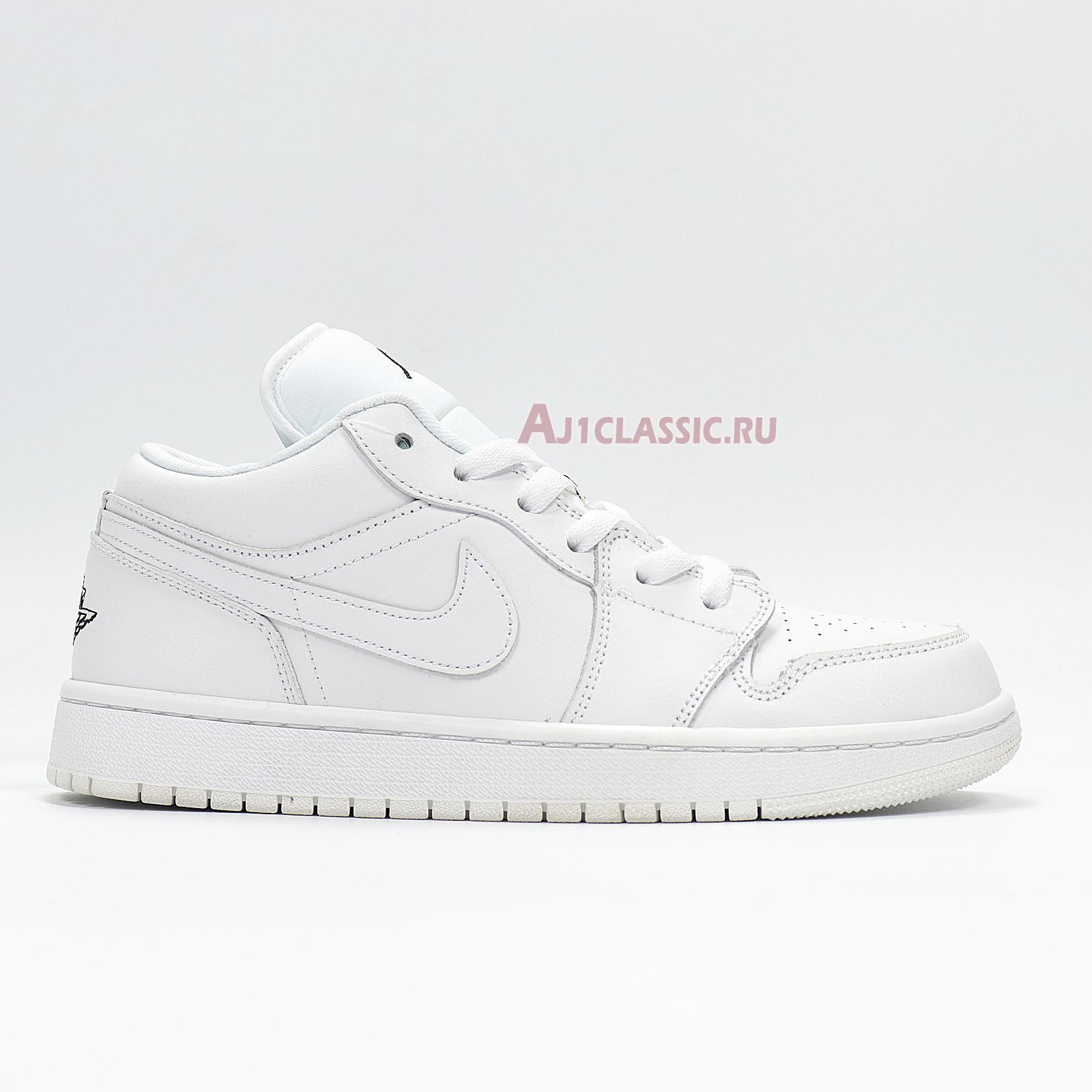 New Air Jordan 1 Low "White Black" 553560-101 Shoes