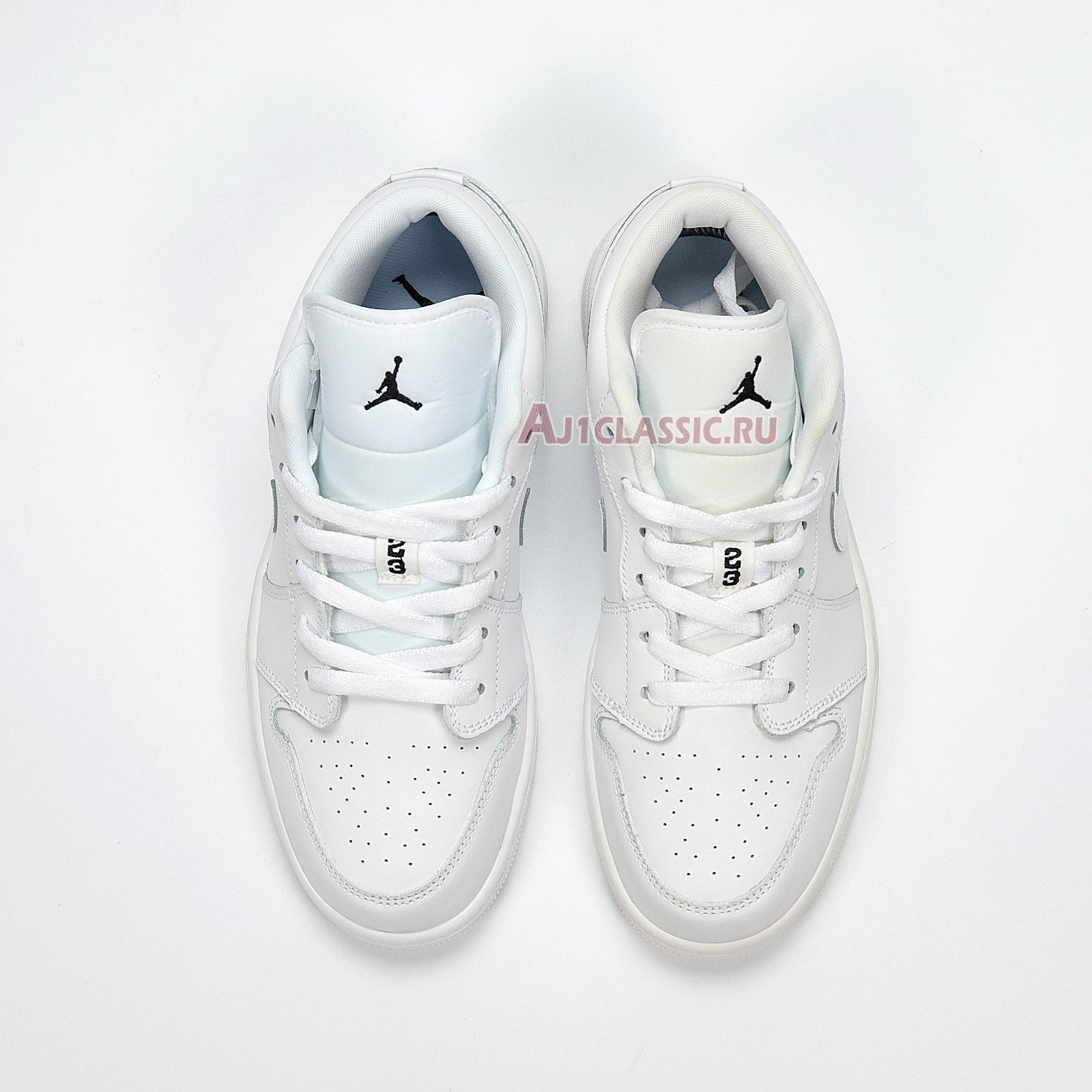 New Air Jordan 1 Low "White Black" 553560-101 Shoes