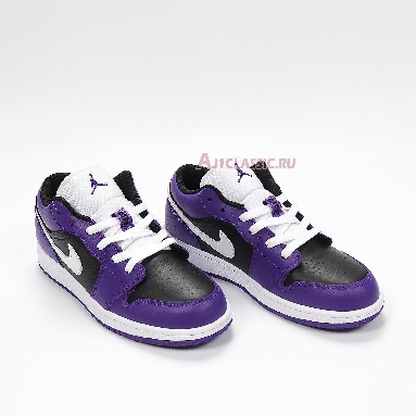 Air Jordan 1 Low Black Court Purple 553558-501 Court Purple/White/Black Sneakers