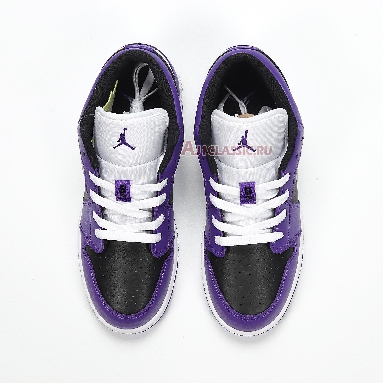 Air Jordan 1 Low Black Court Purple 553558-501 Court Purple/White/Black Sneakers