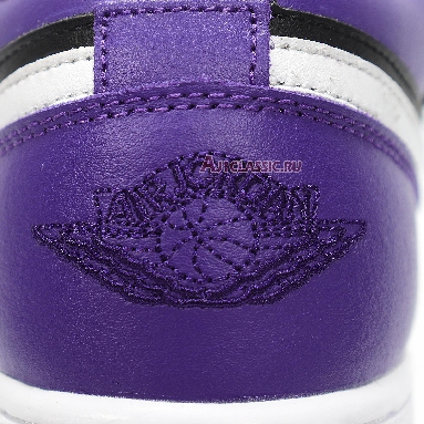 Air Jordan 1 Low Black Court Purple 553558-501 Court Purple/White/Black Sneakers