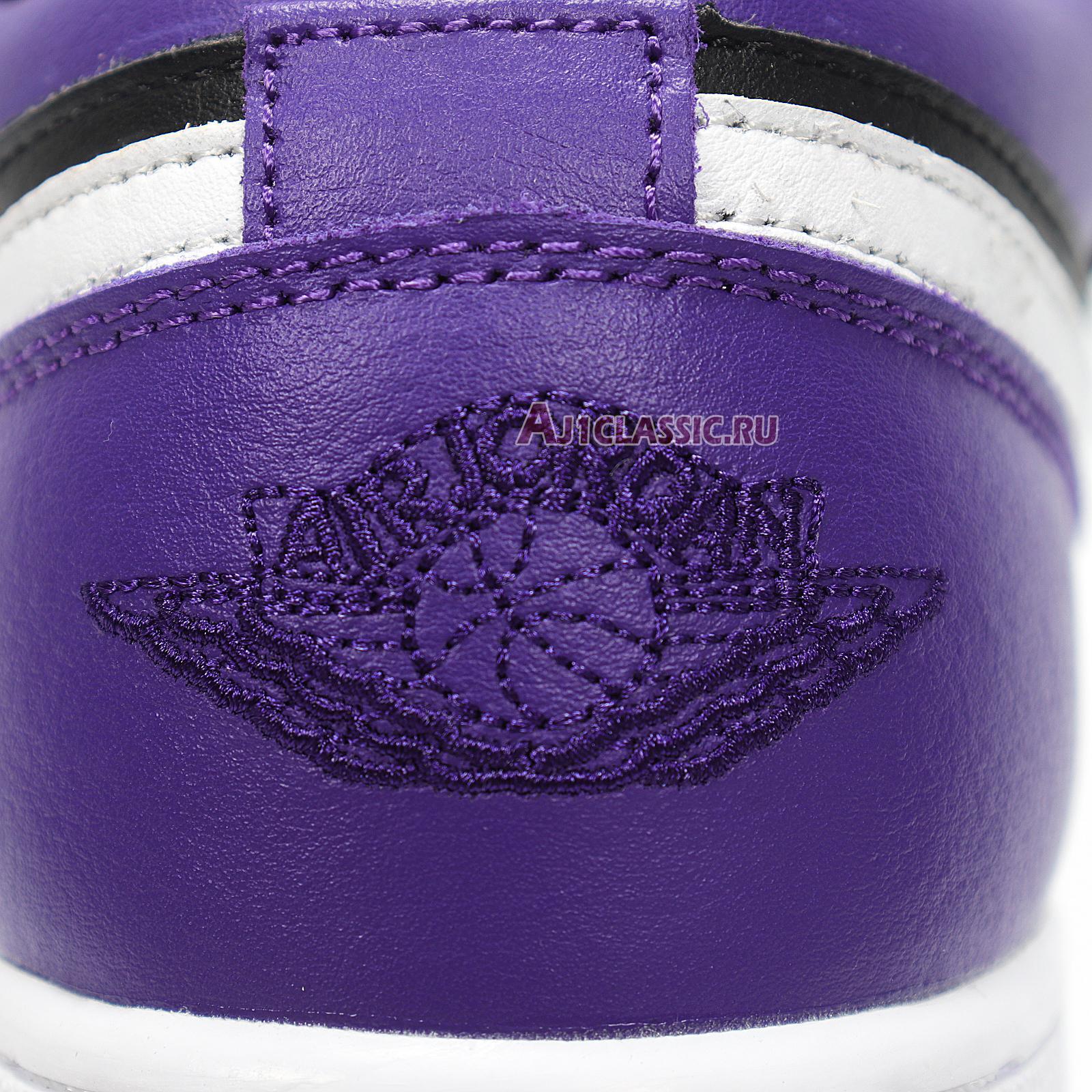 Air Jordan 1 Low "Black Court Purple" 553558-501