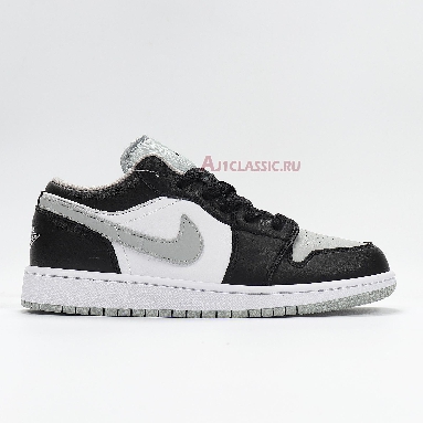 Air Jordan 1 Low Smoke Grey 553558-039 Black/Black-Light Smoke Grey-White Mens Womens Shoes