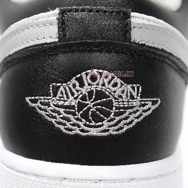 Air Jordan 1 Low Smoke Grey 553558-039 Black/Black-Light Smoke Grey-White Mens Womens Shoes