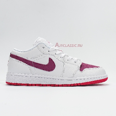 Air Jordan 1 Low White Berry 554723-161 White/True Berry-Rush Pink Mens Womens Shoes