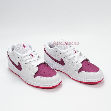 Air Jordan 1 Low White Berry 554723-161 White/True Berry-Rush Pink Mens Womens Shoes