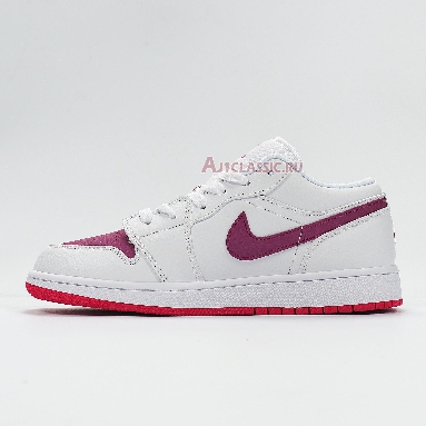 Air Jordan 1 Low White Berry 554723-161 White/True Berry-Rush Pink Sneakers