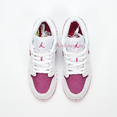 Air Jordan 1 Low White Berry 554723-161 White/True Berry-Rush Pink Sneakers