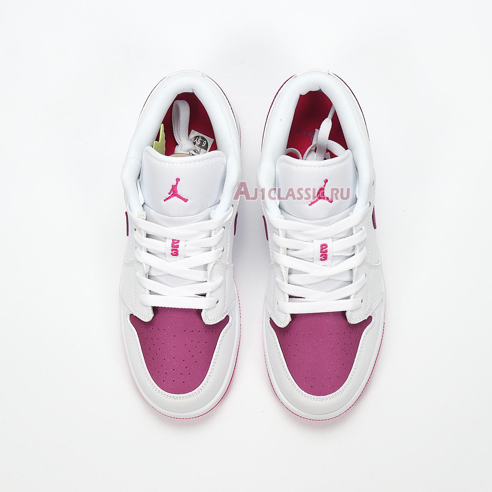 New Air Jordan 1 Low "White Berry" 554723-161 Shoes