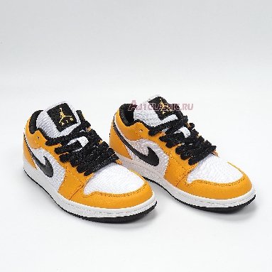 Air Jordan 1 Low Laser Orange CZ4776-107 White/Laser Orange-Black Mens Womens Shoes