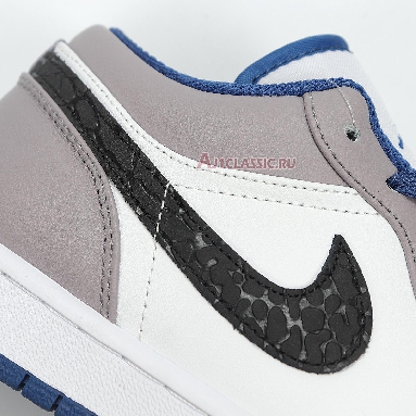 Air Jordan 1 Low Laser Orange 553558-103 White/True Blue-Cement Grey-Black Sneakers