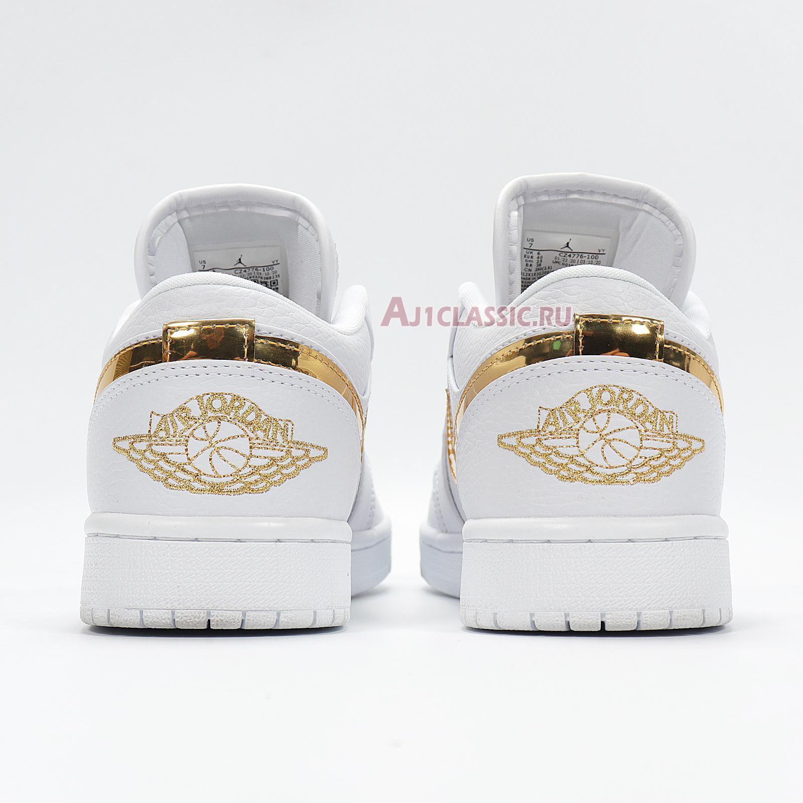 Air Jordan 1 Retro Low "White Metallic Gold" CZ4776-100