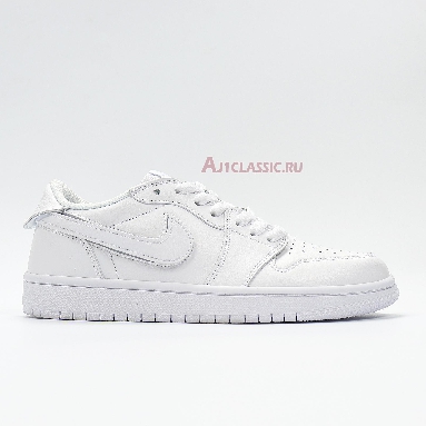 Air Jordan 1 Low ID Velcro White CJ7891-ID White/White-White Sneakers