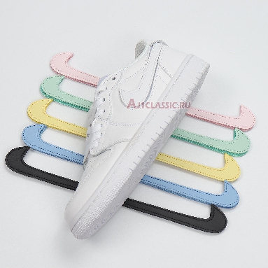 Air Jordan 1 Low ID Velcro White CJ7891-ID White/White-White Sneakers