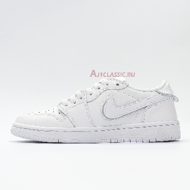 Air Jordan 1 Low ID Velcro White CJ7891-ID White/White-White Sneakers