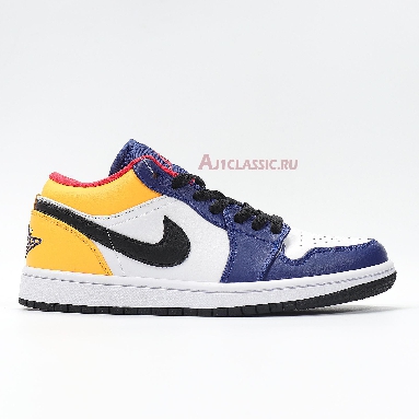 Air Jordan 1 Low Royal Yellow 553558-123 Blue/White/Yellow/Black/Red Sneakers